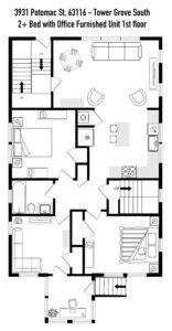 3931 Potomac - 1st Floor - Furnished - 31a
